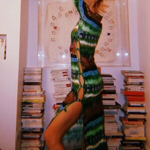 Marcia Tie-Dye Print Long Dress